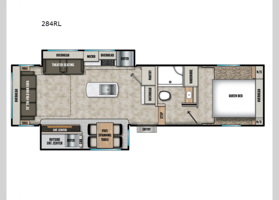 Floorplan - 2025 Phoenix Lite 284RL Fifth Wheel