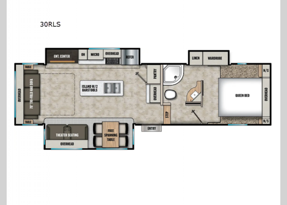 Floorplan - 2025 Phoenix Lite 30RLS Fifth Wheel