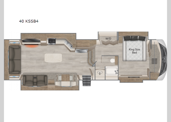 Floorplan - 2022 Mobile Suites 40 KSSB4 Fifth Wheel