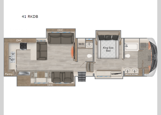 Floorplan - 2022 Mobile Suites 41 RKDB Fifth Wheel