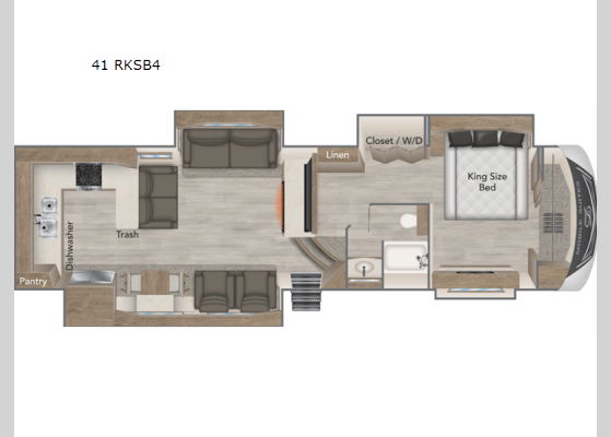 Floorplan - 2022 Mobile Suites 41 RKSB4 Fifth Wheel