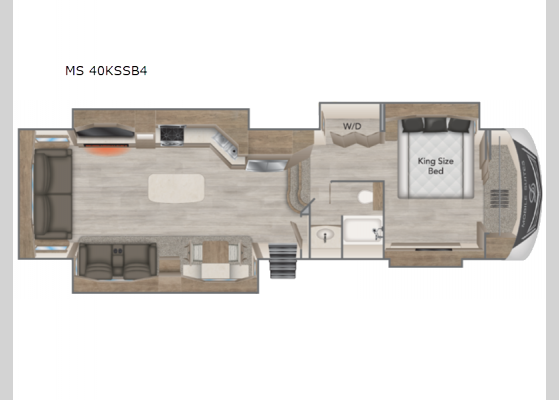 Floorplan - 2023 Mobile Suites MS 40KSSB4 Fifth Wheel