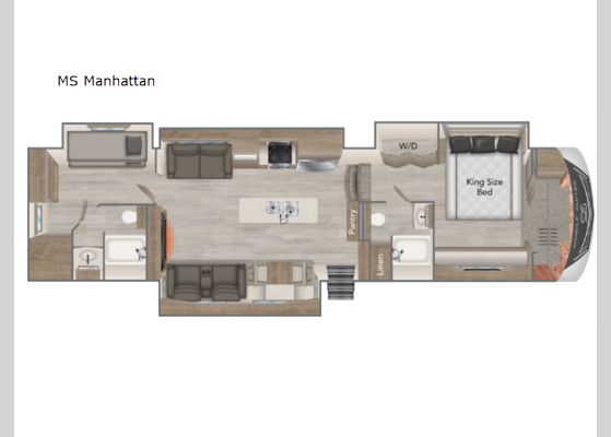 Floorplan - 2023 Mobile Suites MS Manhattan Fifth Wheel