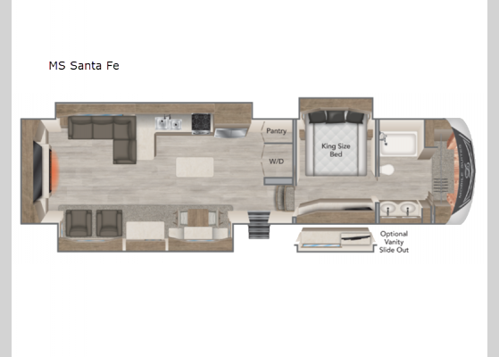 Floorplan - 2023 Mobile Suites MS Santa Fe Fifth Wheel
