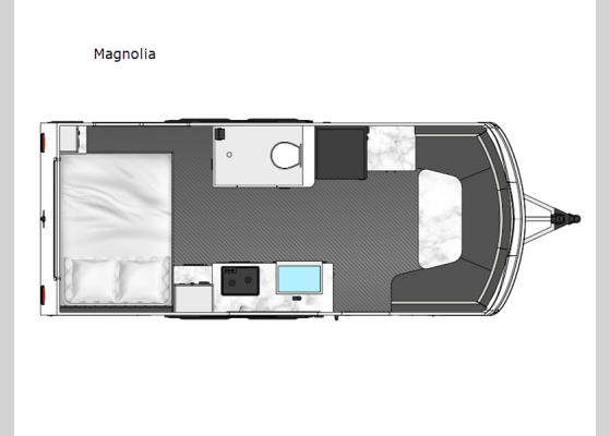 Floorplan - 2025 Aucta Magnolia Travel Trailer