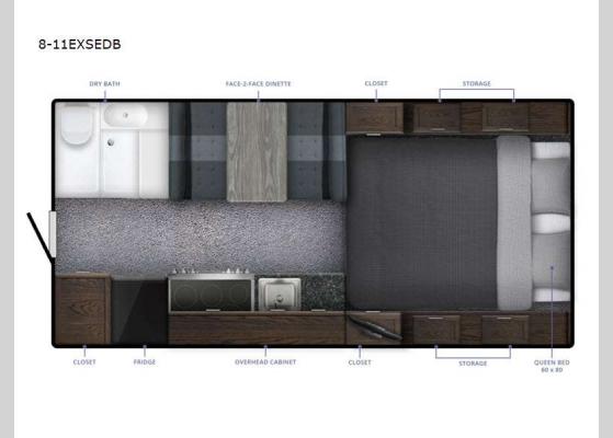 Floorplan - 2025 Special Edition Series 8-11EXSEDB Truck Camper