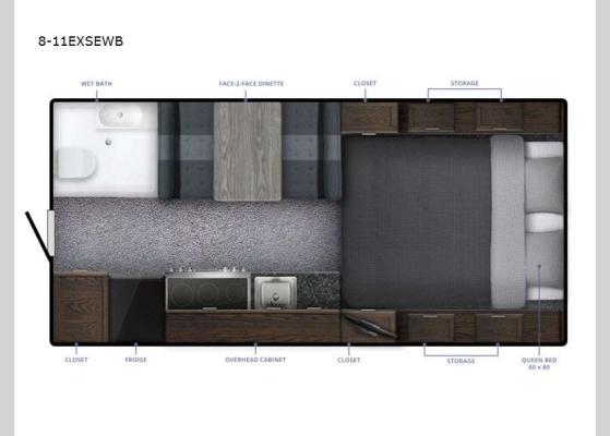 Floorplan - 2025 Special Edition Series 8-11EXSEWB Truck Camper