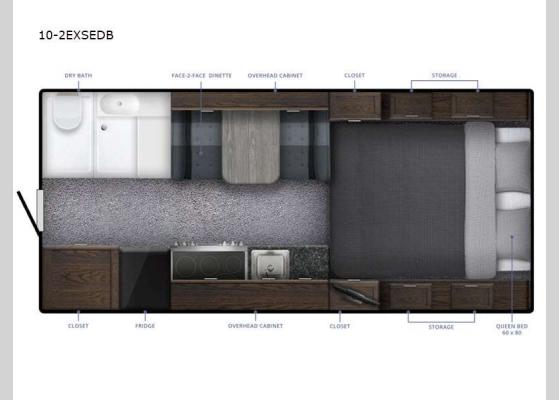 Floorplan - 2025 Special Edition Series 10-2EXSEDB Truck Camper