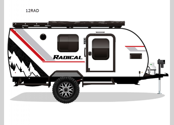 Floorplan - 2025 Radical 12RAD Teardrop Trailer