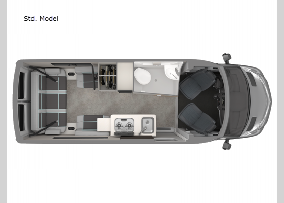 Floorplan - 2024 Interstate 19SE Std. Model Motor Home Class B - Diesel