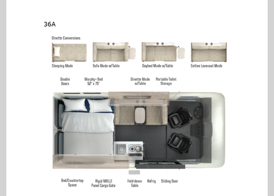 Floorplan - 2026 Solis Pocket 36A Motor Home Class B