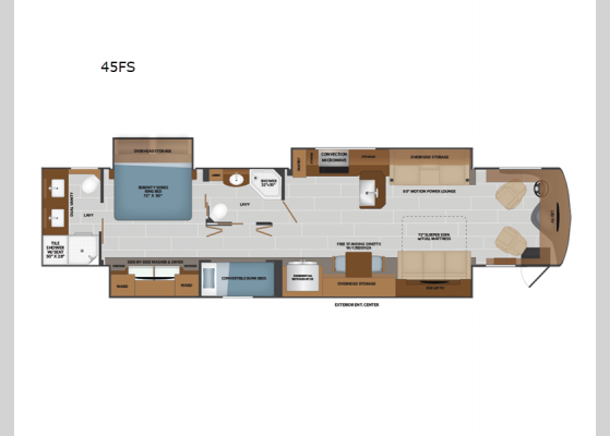 Floorplan - 2025 Palisade 45FS Motor Home Class A - Diesel