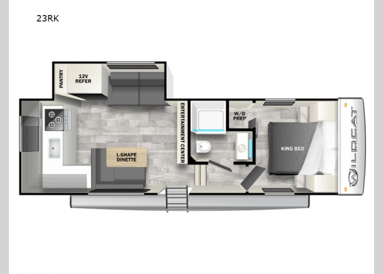 Floorplan - 2024 Wildcat ONE 23RK Fifth Wheel