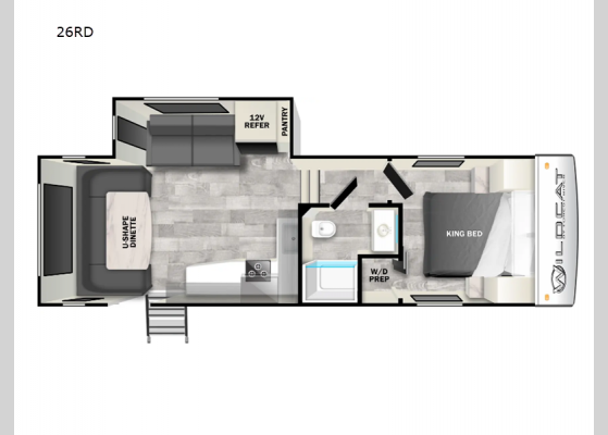 Floorplan - 2024 Wildcat ONE 26RD Fifth Wheel