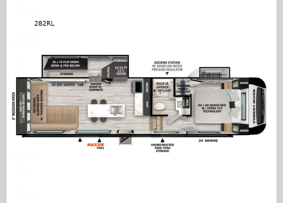 Floorplan - 2025 Impression 282RL Fifth Wheel