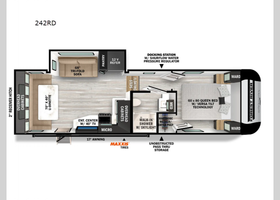 Floorplan - 2025 Impression 242RD Fifth Wheel