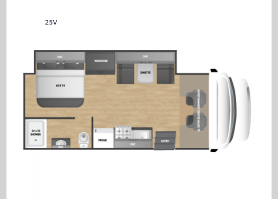 Floorplan - 2025 Viper 25V Motor Home Class B+