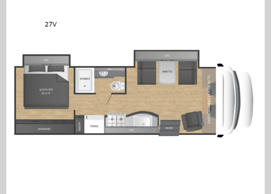 Floorplan - 2025 Viper 27V Motor Home Class B+