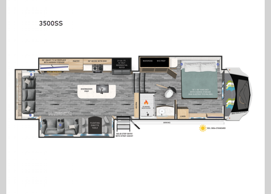 Floorplan - 2024 Big Country 3500SS Fifth Wheel