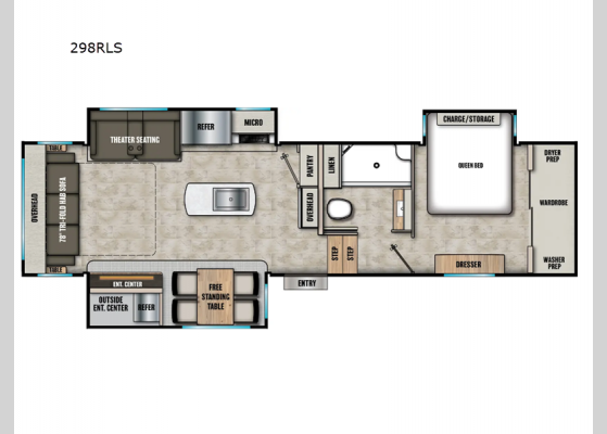 Floorplan - 2025 Chaparral 298RLS Fifth Wheel