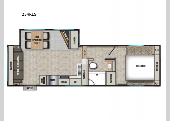 Floorplan - 2025 Chaparral Lite 254RLS Fifth Wheel