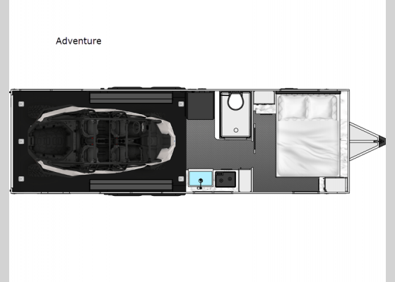 Floorplan - 2025 O-V-R Adventure Toy Hauler Travel Trailer