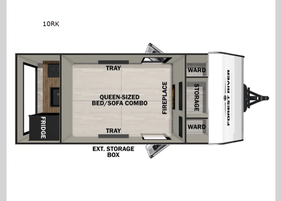 Floorplan - 2025 IBEX 10RK Travel Trailer