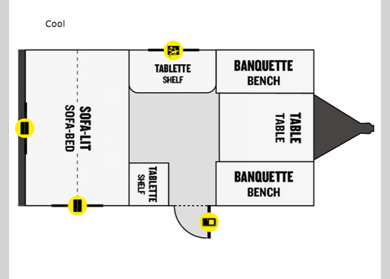 Floorplan - 2024 Prolite Cool Travel Trailer