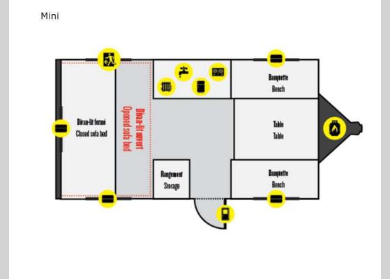 Floorplan - 2024 Prolite Mini Travel Trailer