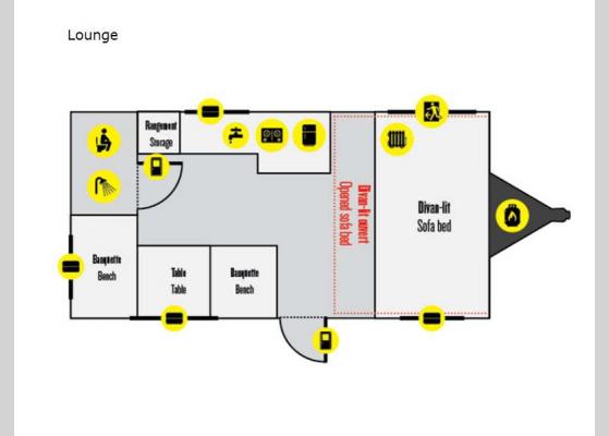 Floorplan - 2024 Prolite Lounge Travel Trailer