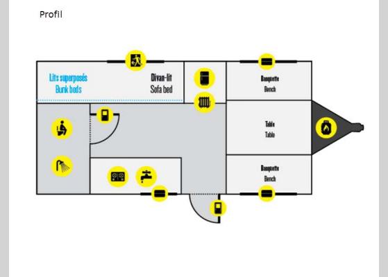 Floorplan - 2024 Prolite Profil Travel Trailer