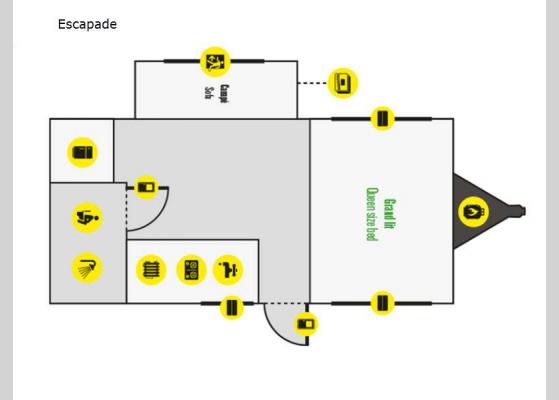 Floorplan - 2024 Prolite Escapade Travel Trailer