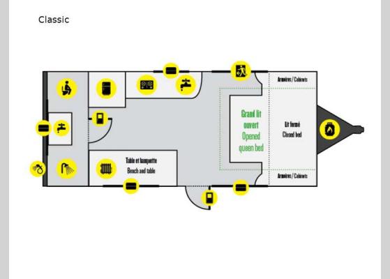 Floorplan - 2024 Prolite Classic Travel Trailer