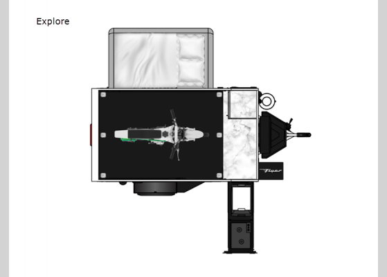 Floorplan - 2025 Flyer Explore Toy Hauler Expandable