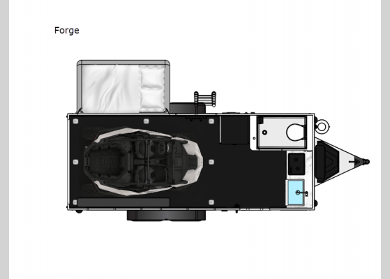 Floorplan - 2025 Flyer Forge Toy Hauler Expandable