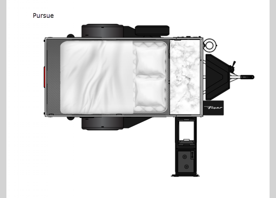 Floorplan - 2025 Flyer Pursue Travel Trailer