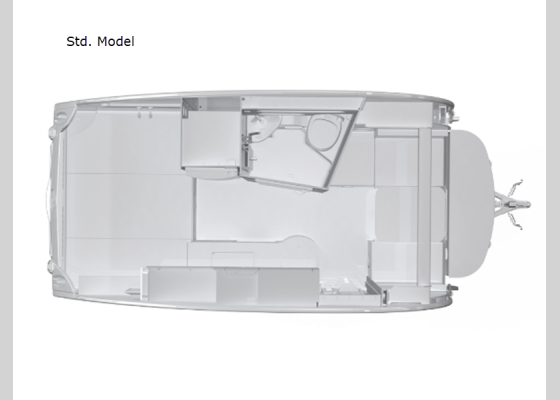 Floorplan - 2025 TAB 400 Std. Model Teardrop Trailer