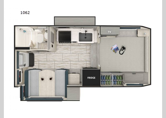 Floorplan - 2025 Lance Truck Campers 1062 Truck Camper