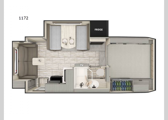 Floorplan - 2025 Lance Truck Campers 1172 Truck Camper