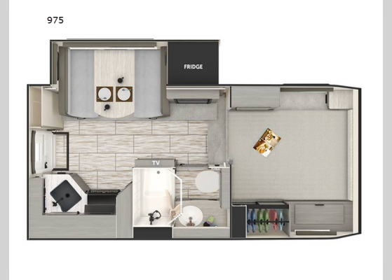 Floorplan - 2025 Lance Truck Campers 975 Truck Camper