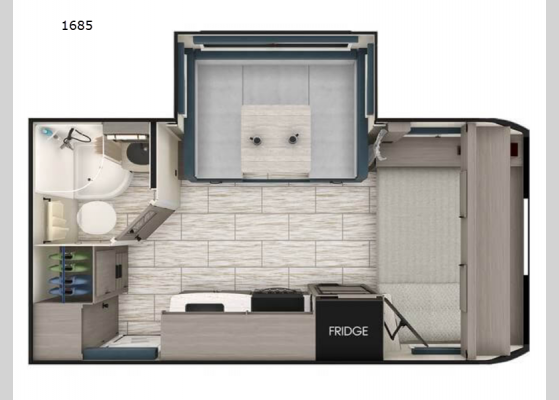 Floorplan - 2025 Lance Travel Trailers 1685 Travel Trailer