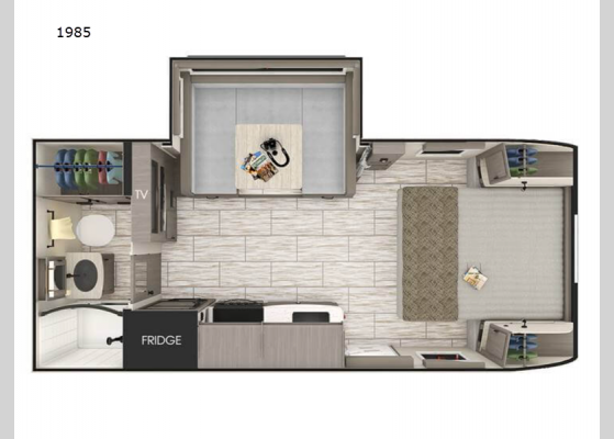 Floorplan - 2025 Lance Travel Trailers 1985 Travel Trailer