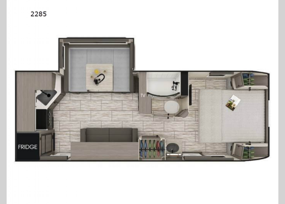 Floorplan - 2025 Lance Travel Trailers 2285 Travel Trailer