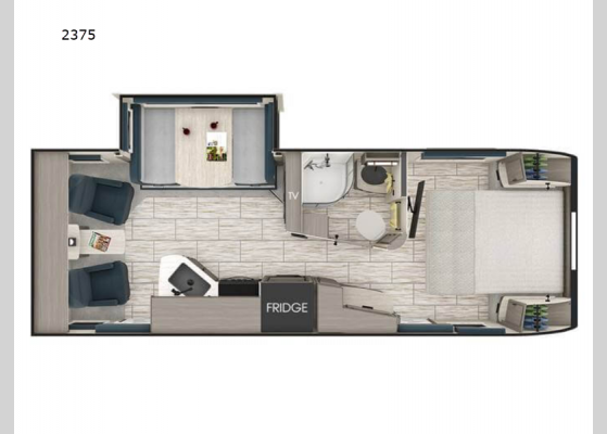 Floorplan - 2025 Lance Travel Trailers 2375 Travel Trailer