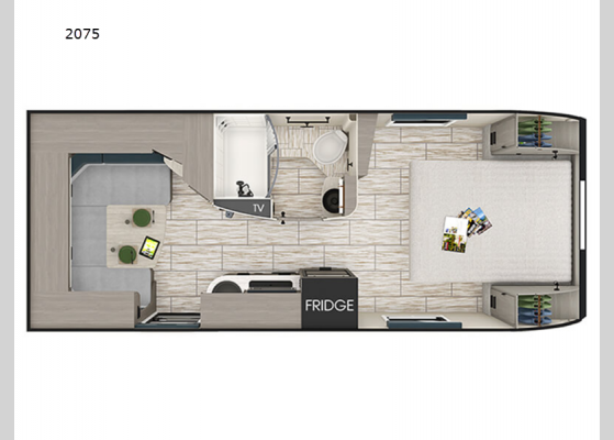 Floorplan - 2025 Lance Travel Trailers 2075 Travel Trailer