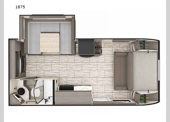 Floorplan - 2025 Lance Travel Trailers 1875 Travel Trailer