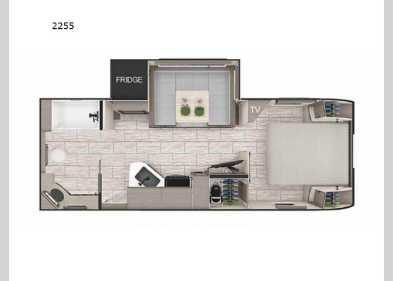 Floorplan - 2025 Lance Travel Trailers 2255 Travel Trailer