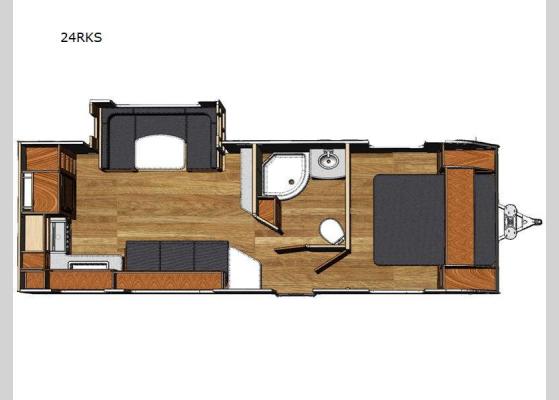 Floorplan - 2024 Milan 24RKS Travel Trailer