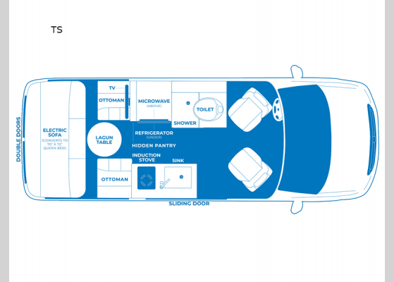 Floorplan - 2025 Ascent TS Motor Home Class B - Diesel