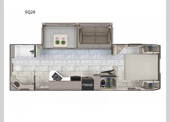 Floorplan - 2025 Squire SQ26 Travel Trailer